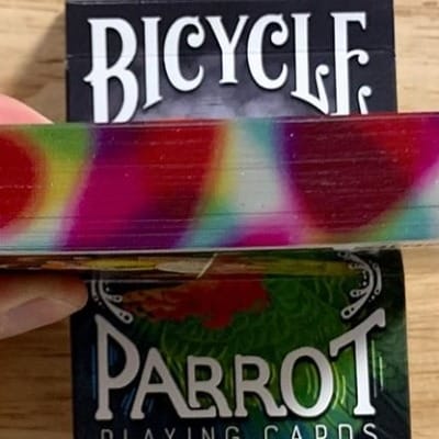 Gilded Bicycle Parrot Playing Cards