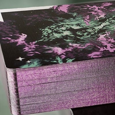 Gilded Nebula Stellar Purple Playing Cards Playing Cards