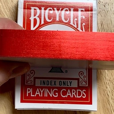 Gilded Red Bicycle Index Only Playing Cards