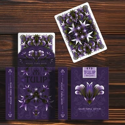 Grand Tulip Purple Playing Cards Playing Cards