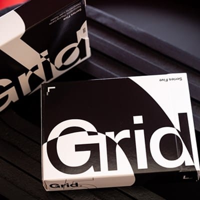 Grid Series Five Typographic Playing Cards Playing Cards