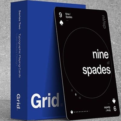 Grid Typographic Playing Cards (Series Two) Playing Cards