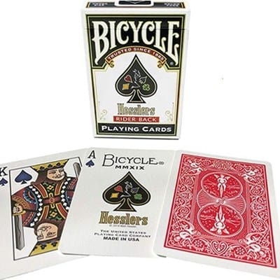 Hessler’s Bicycle Rider Back “No-Revoke” Playing Cards Playing Cards
