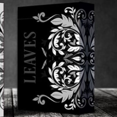 Leaves Shadow Black Playing Cards Playing Cards