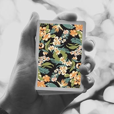 Black Flora Playing Cards Playing Cards