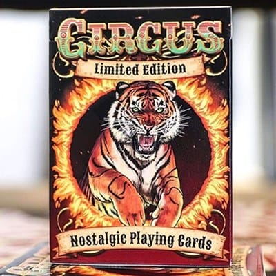 Circus Nostalgic Red Gilded Playing Cards Playing Cards