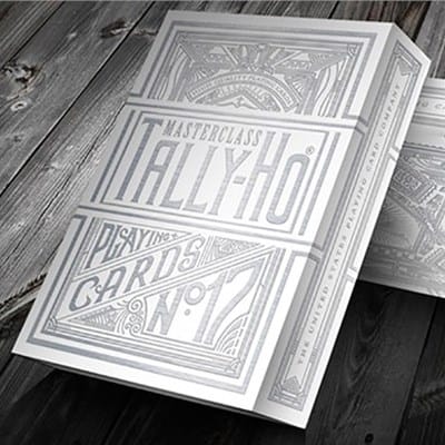 Tally-Ho Chrome White Masterclass Playing Cards Playing Cards