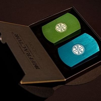London Diffractor Double Metal Playing Card Set