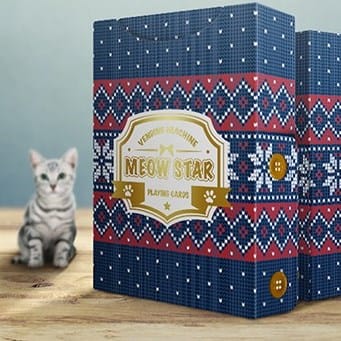 Meow Star Knitted Sweater Playing Cards Playing Cards