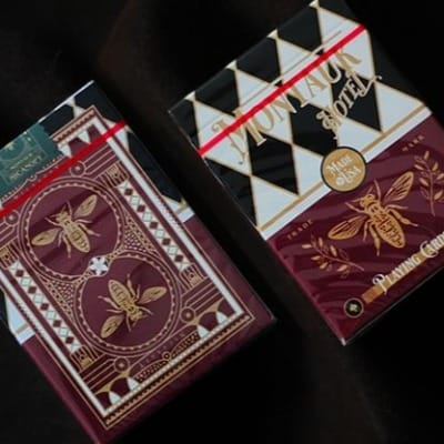 Montauk Hotel Burgundy Playing Cards Playing Cards