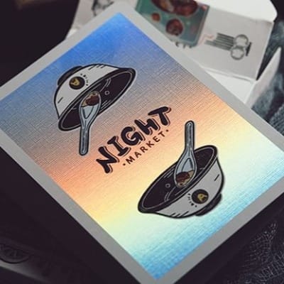 Night Market Holographic Playing Cards Playing Cards