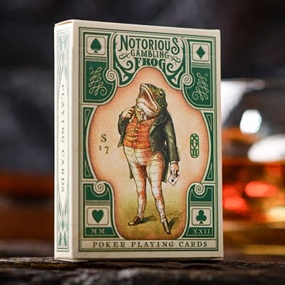 Notorious Gambling Frog Playing Cards