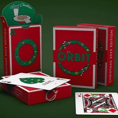 Orbit Christmas V2 Playing Cards Playing Cards