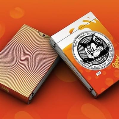 Original Blackcat Orange Milk Playing Cards Playing Cards