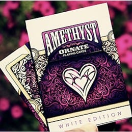 Ornate White Edition Playing Cards (Amythyst)