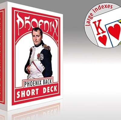 Phoenix Short Deck Large Index Playing Cards (Red) Playing Cards