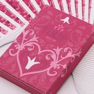 Pink Tulip Playing Cards Playing Cards