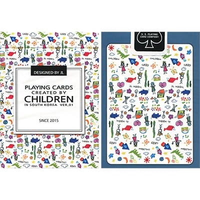 Playing Cards Created by Children Playing Cards