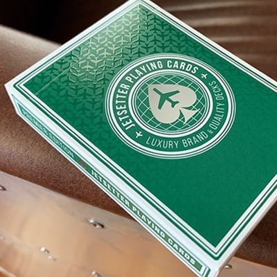 Jetsetter Premier Edition Jetsetter Green Playing Cards  Playing Cards