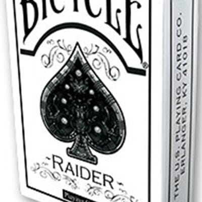 Raider Bicycle Deck White Playing Cards