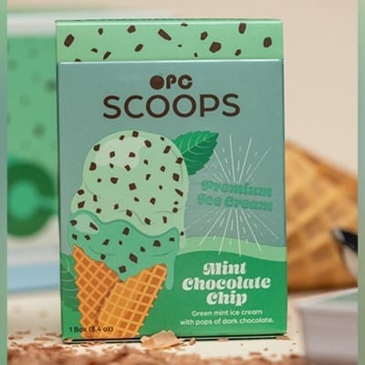 Scoops Mint Chocolate Chip Playing Cards Playing Cards
