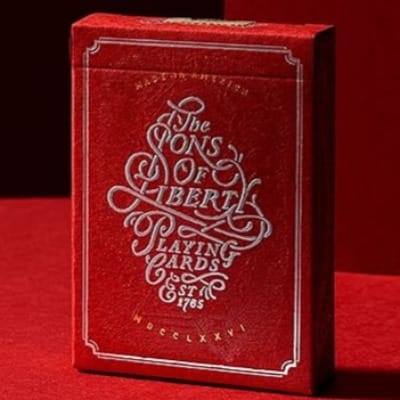 Sons of Liberty Playing Cards (Patriot Red)