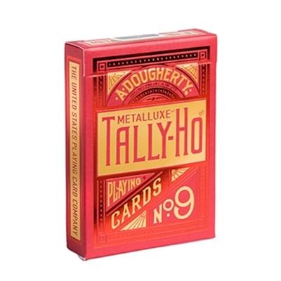 Tally-Ho Red MetalLuxe Playing Cards