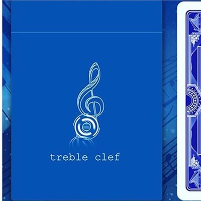 Treble Clef Playing Cards (Blue) Playing Cards