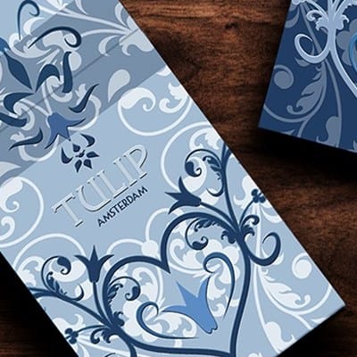 Light Blue Tulip Playing Cards Playing Cards