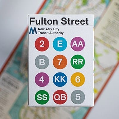 Fulton Street MTA Playing Cards Playing Cards