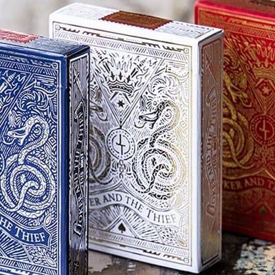 White Gold Edition Joker and the Thief Playing Cards  Playing Cards
