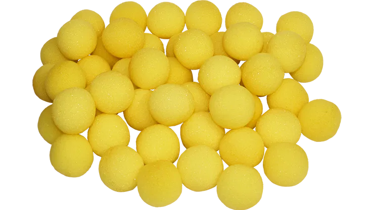 1" Super Soft Sponge Ball (Yellow) Bag of 50 from Magic By Gosh