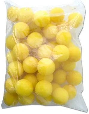 1.5" 50 Super Soft Sponge Balls (Orange)