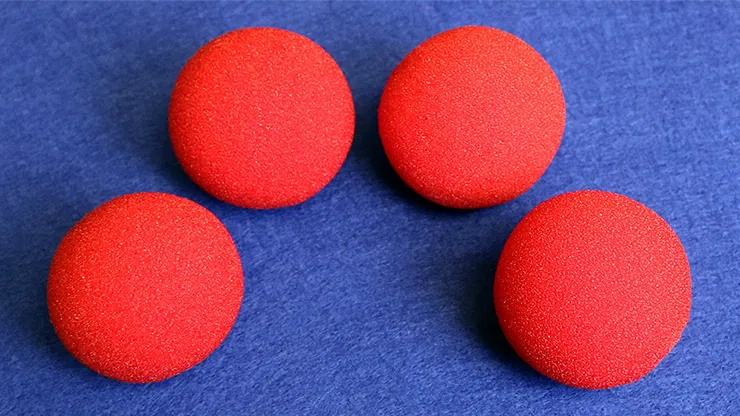 Four 1.5" Regular Sponge Ball