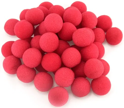 Fifty 1.5" Sponge Balls (Red)