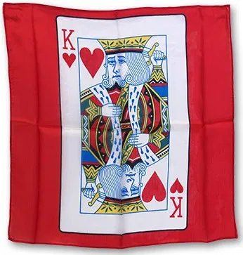 18in Silk King of Hearts Card (Red)