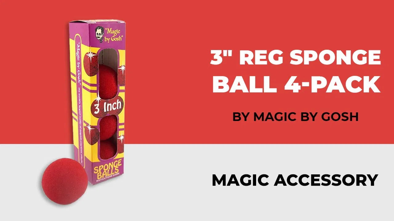 3" Reg Sponge Ball 4-pack (Red) - image 1