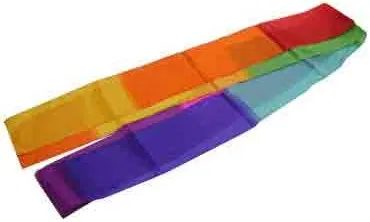4"x 5m Multicolor Silk Streamer