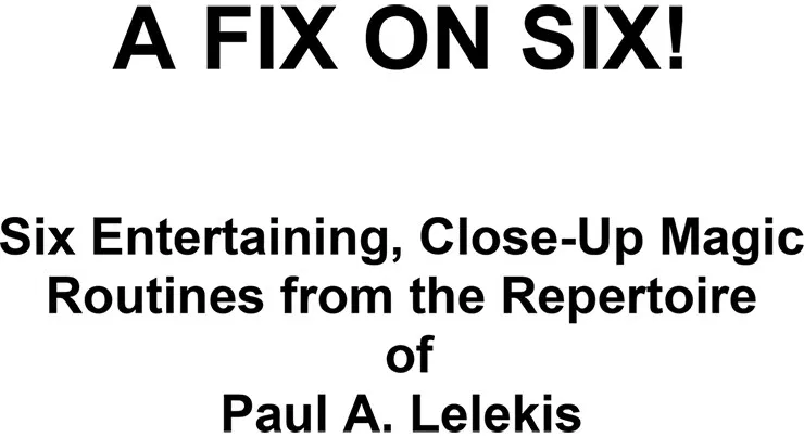A Fix On Six!