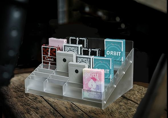 Acrylic Playing Card Display - TCC Presents - Vanishing Inc. Magic shop