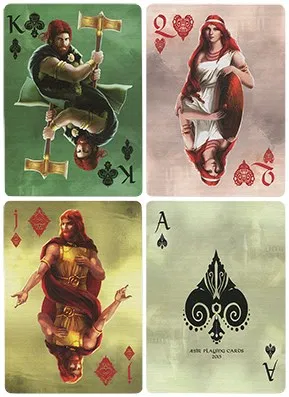 Bicycle Aesir Viking Gods Playing Cards (Gold Edition) - image 3