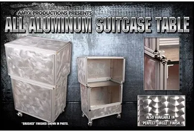 All Aluminum Suit Case Table
