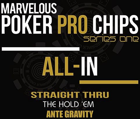 All 1 Poker Chip Combo Pack (Hold 'em Chip/Straight Thru/Ante Gravity)