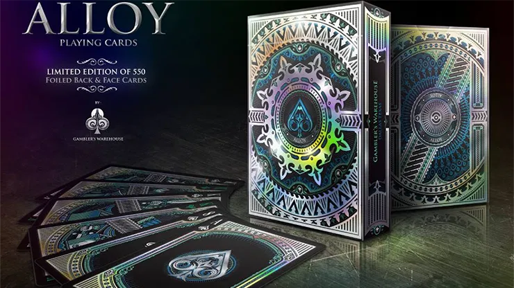 Alloy Cobalt Playing Cards (Blue) - image 1
