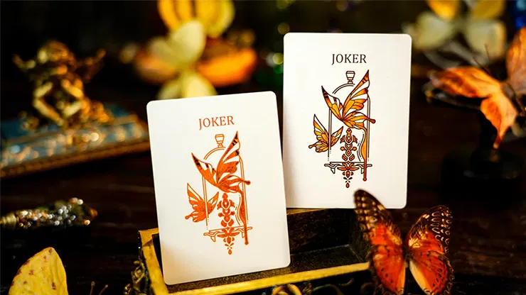 Amber Golden Morpho Playing Cards - image 3
