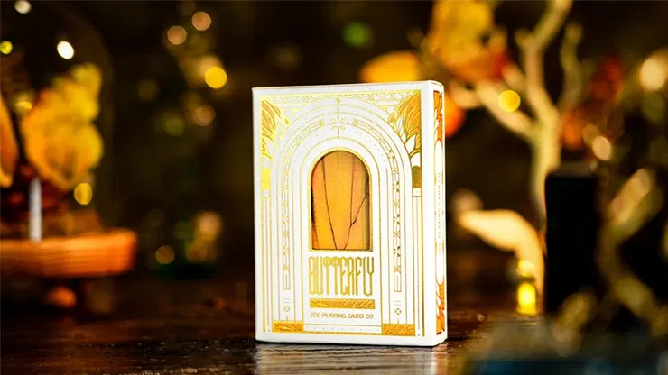 Amber Golden Morpho Playing Cards - image 1