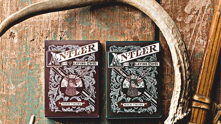 Antler Playing Cards (Green) - image 1
