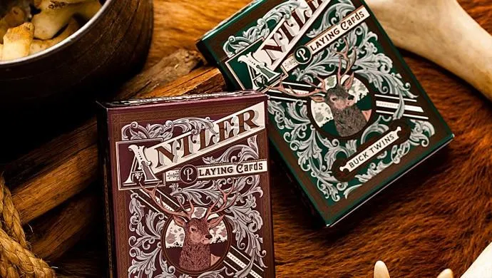Antler Playing Cards (Maroon) - image 5