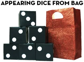 Appearing Dice From Bag