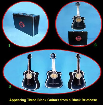 Appearing Guitars from Briefcase